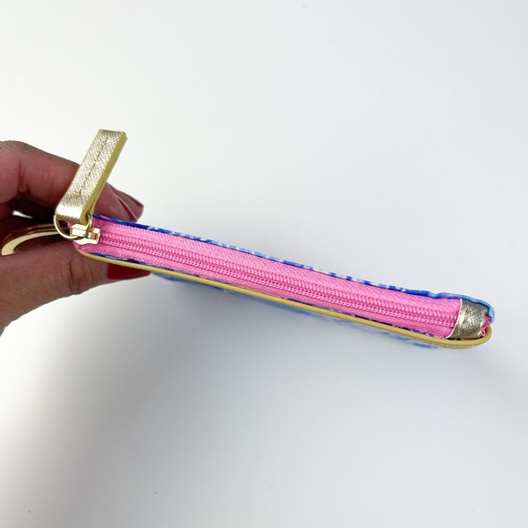 Lilly Pulitzer ID Card Keychain Zip Pouch Case Wallet - Picture 3 of 8